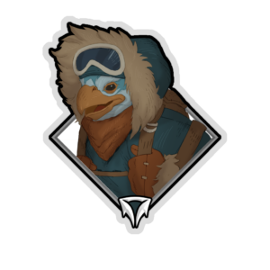 Crownfall Sticker - Kez (Parka)
