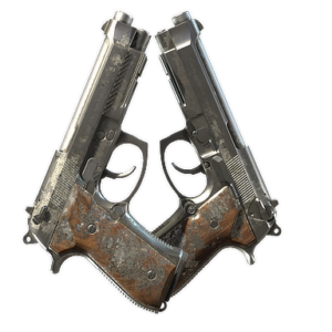 Dual Berettas | Silver Pour (Battle-Scarred)