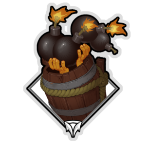 Crownfall Sticker - Spoon (Bombs)