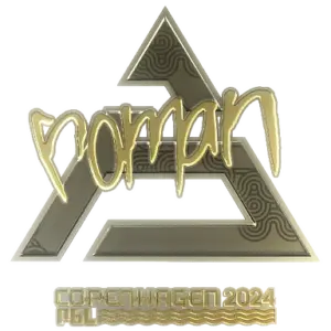 Sticker | roman (Gold) | Copenhagen 2024