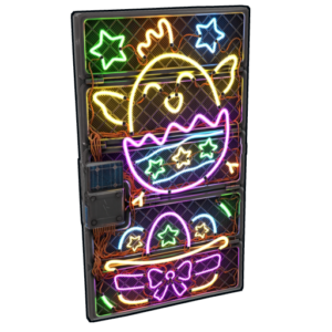 Neon Rise Blechdoor